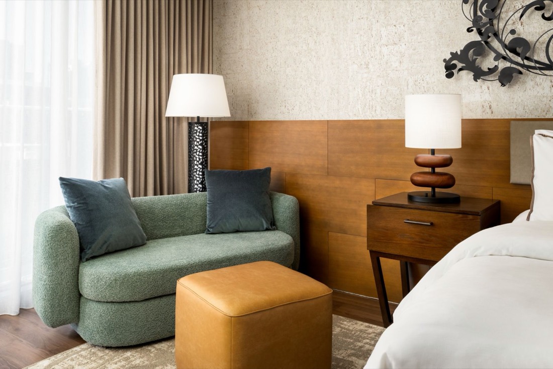 Seating area in a king room at The Westin